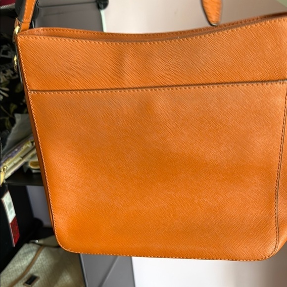 Michael Kors Orange Shoulder Bag Like New - Picture 2 of 5